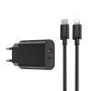 Блок WIWU USB-C 20Вт + Кабель USB-C - Lightning Black