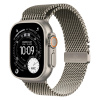 Apple Watch Series Ultra 3 49mm Natural Titanium Case with Natural Titanium Milanese Loop S